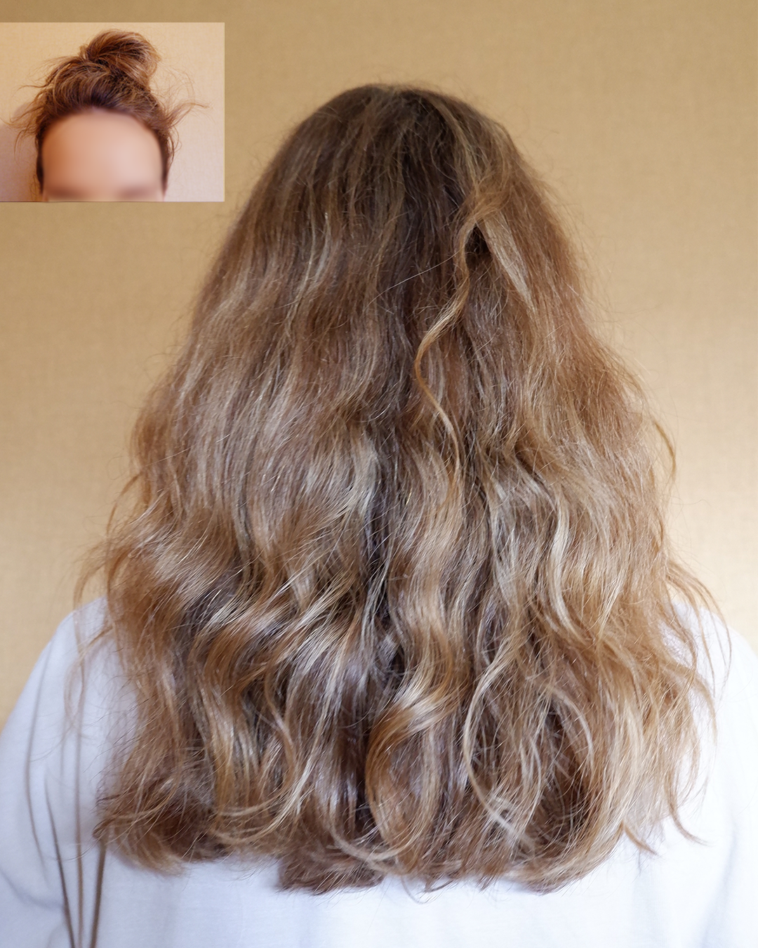 Picture of Woman's hair before using Maze products